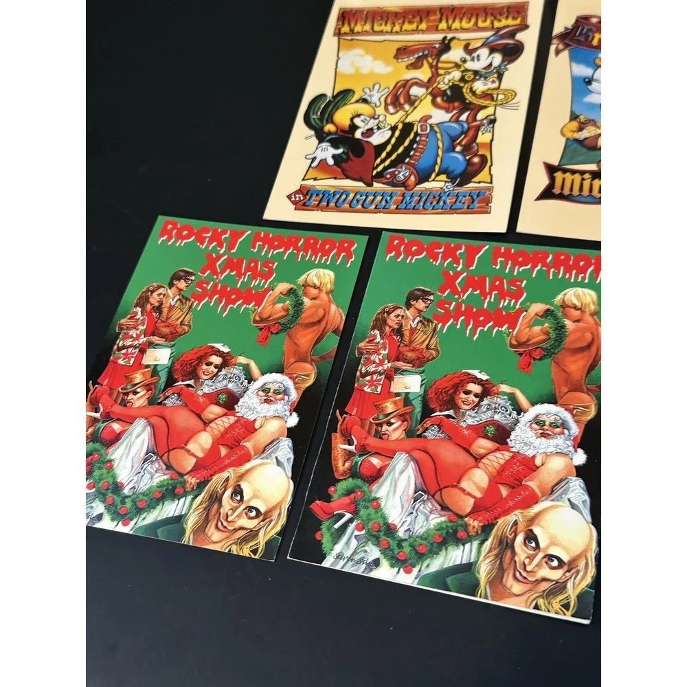 Mickey Mouse/rocky Horror Xmas Show Blank Note Cards Lot‎